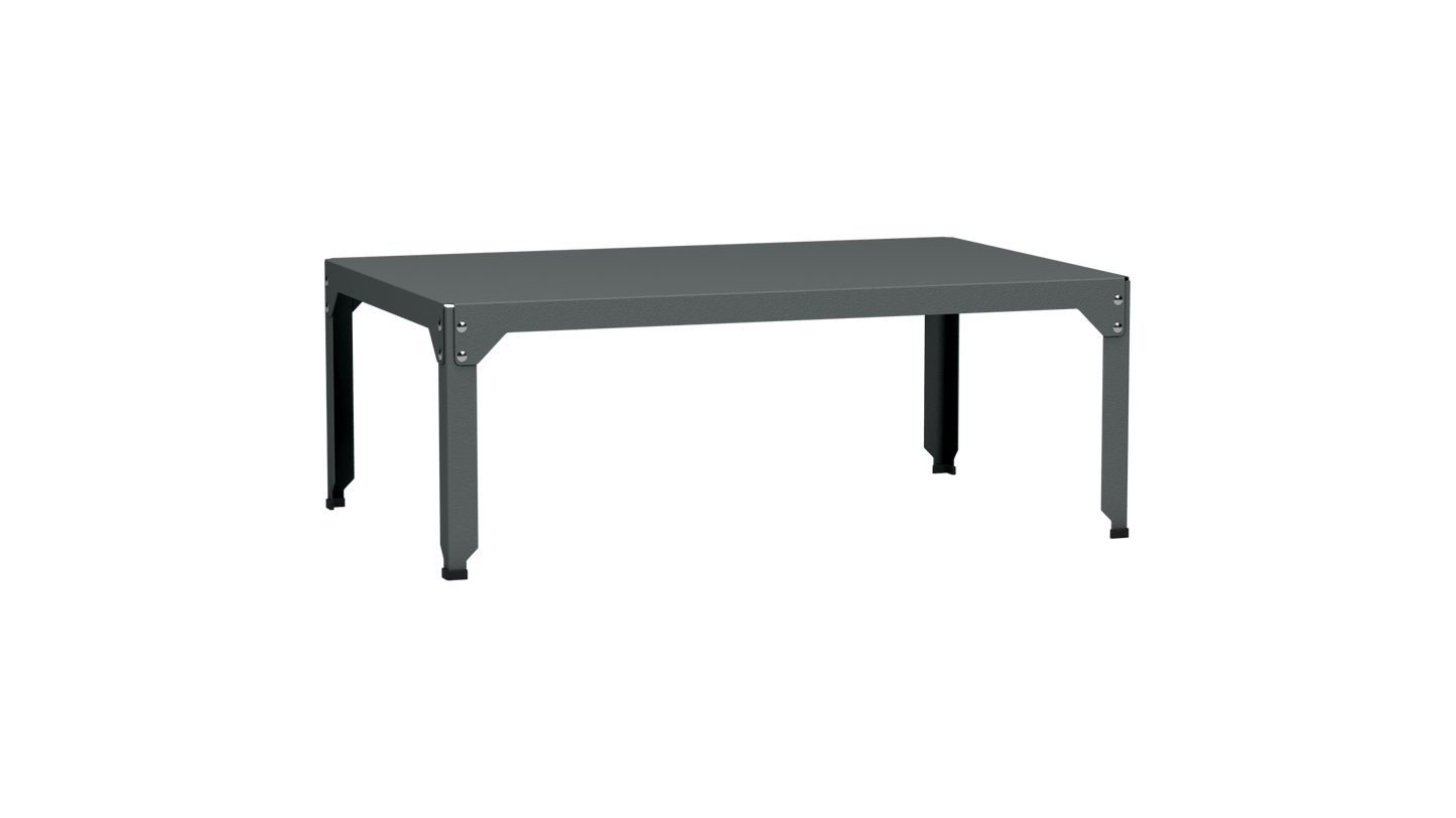 Table basse rectangulaire 121x79 cmDesign modulable en acier galvanisé Hegoa - MATIERE GRISE - La Maison MilanaiseTABLEBASSEHEGOA121IOrage 22145cm