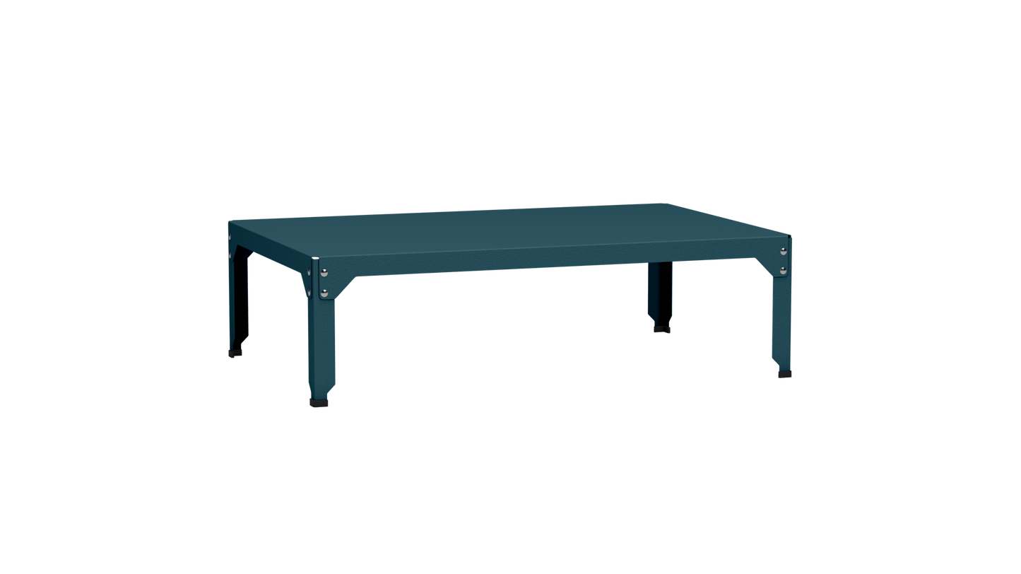 Table basse rectangulaire 121x79 cmDesign modulable en acier galvanisé Hegoa - MATIERE GRISE - La Maison MilanaiseTABLEBASSEHEGOA121WWHoule 11635cm