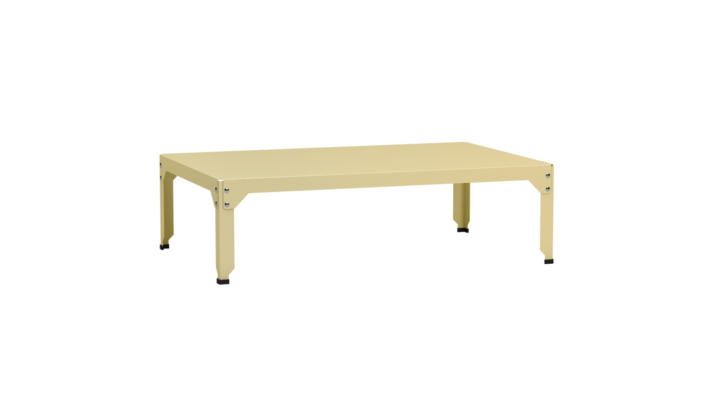 Table basse rectangulaire 121x79 cmDesign modulable en acier galvanisé Hegoa - MATIERE GRISE - La Maison MilanaiseTABLEBASSEHEGOA121KK1Champagne 23135cm