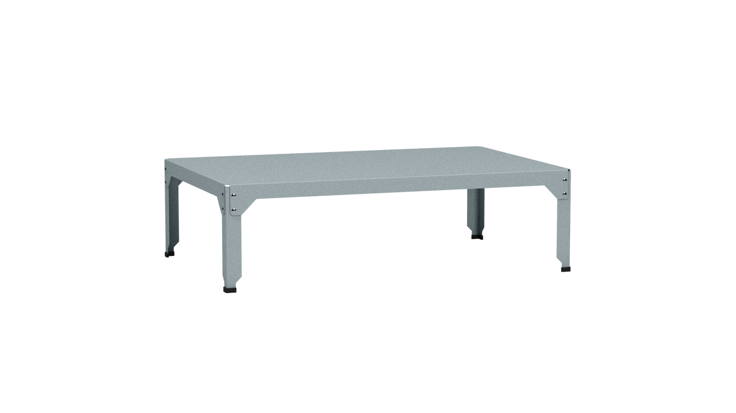 Table basse rectangulaire 121x79 cmDesign modulable en acier galvanisé Hegoa - MATIERE GRISE - La Maison MilanaiseTABLEBASSEHEGOA121XX1Nuage 00235cm