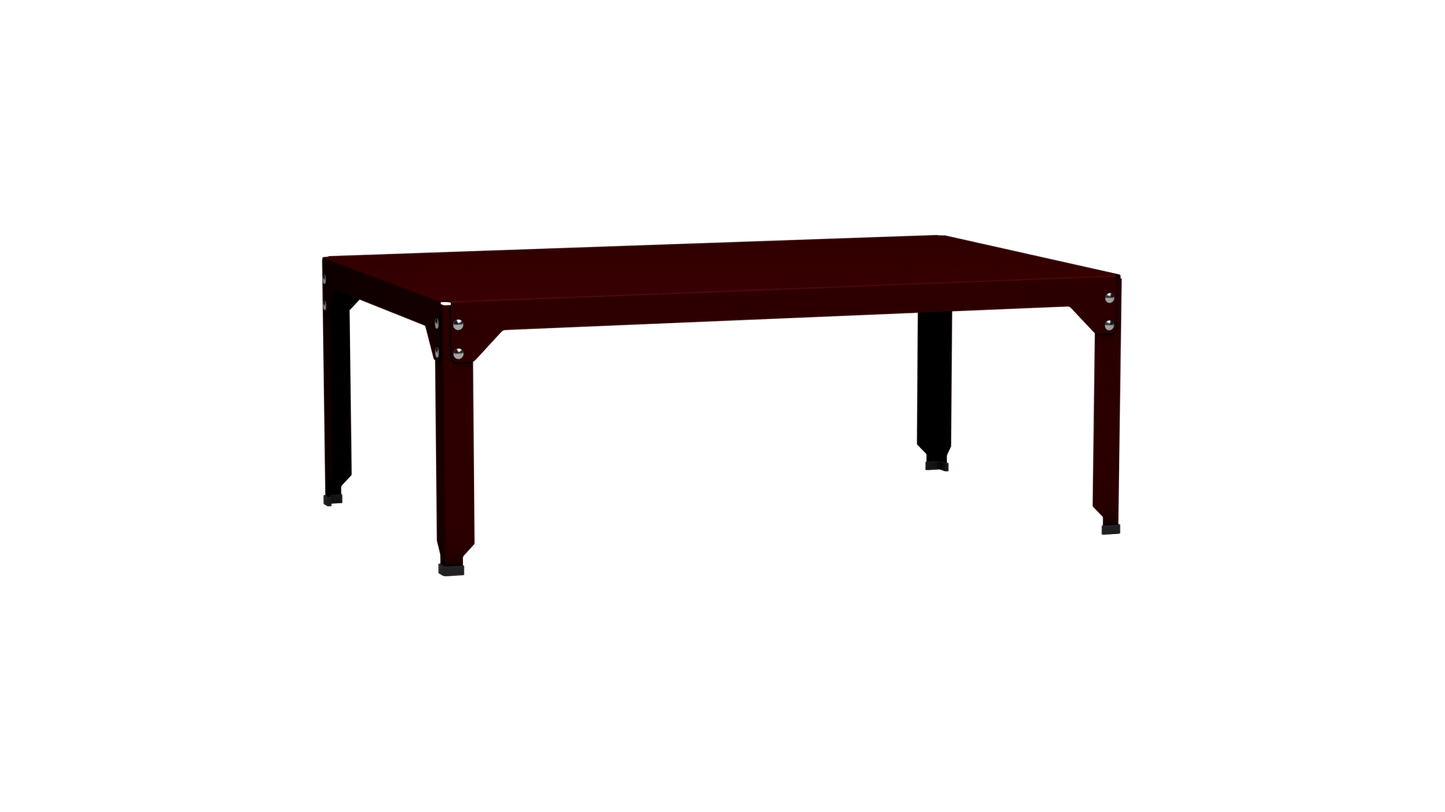 Table basse rectangulaire 121x79 cmDesign modulable en acier galvanisé Hegoa - MATIERE GRISE - La Maison MilanaiseTABLEBASSEHEGOA121YBourgogne 15345cm
