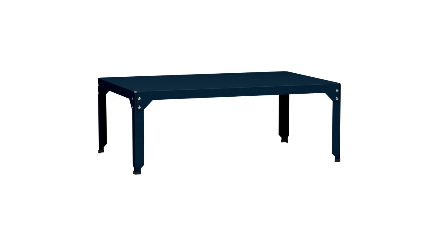 Table basse rectangulaire 121x79 cmDesign modulable en acier galvanisé Hegoa - MATIERE GRISE - La Maison MilanaiseTABLEBASSEHEGOA121HDenim 00745cm