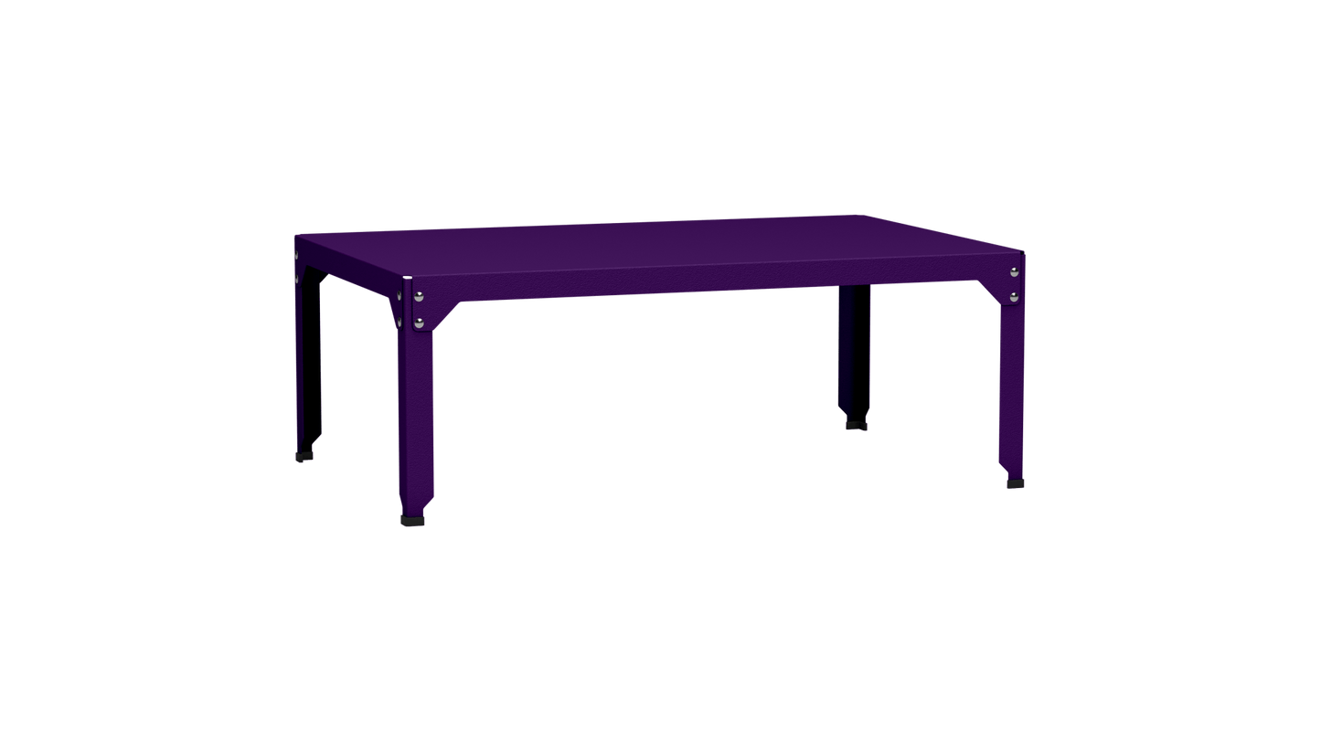 Table basse rectangulaire 121x79 cmDesign modulable en acier galvanisé Hegoa - MATIERE GRISE - La Maison MilanaiseTABLEBASSEHEGOA121FFUltra Violet 17245cm