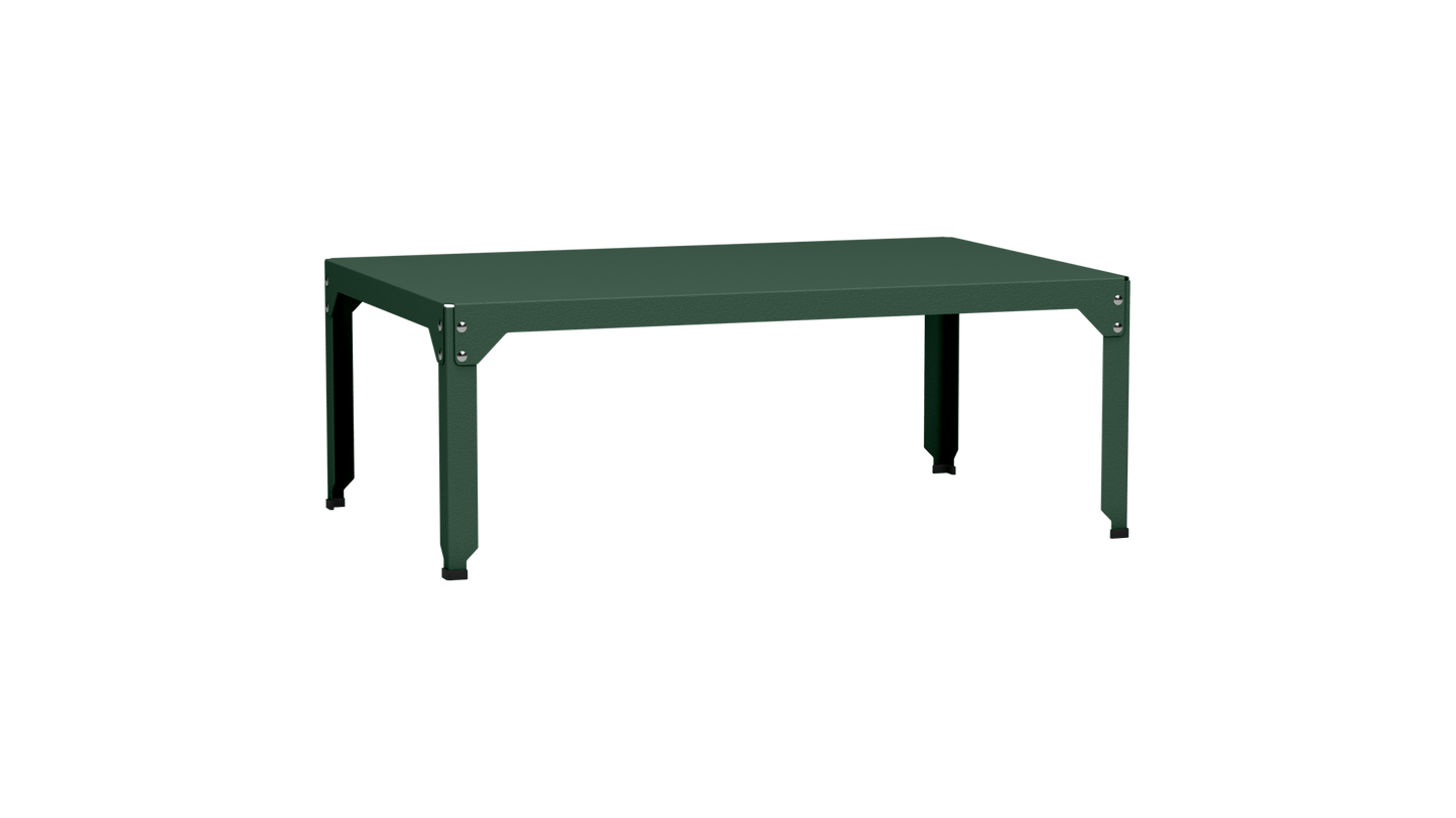Table basse rectangulaire 121x79 cmDesign modulable en acier galvanisé Hegoa - MATIERE GRISE - La Maison MilanaiseTABLEBASSEHEGOA121KOlive 12145cm