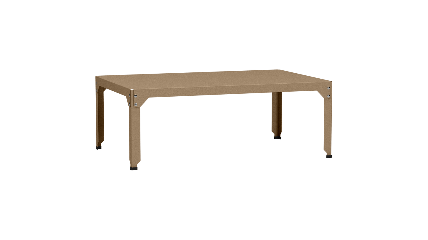 Table basse rectangulaire 121x79 cmDesign modulable en acier galvanisé Hegoa - MATIERE GRISE - La Maison MilanaiseTABLEBASSEHEGOA121XSable 01845cm