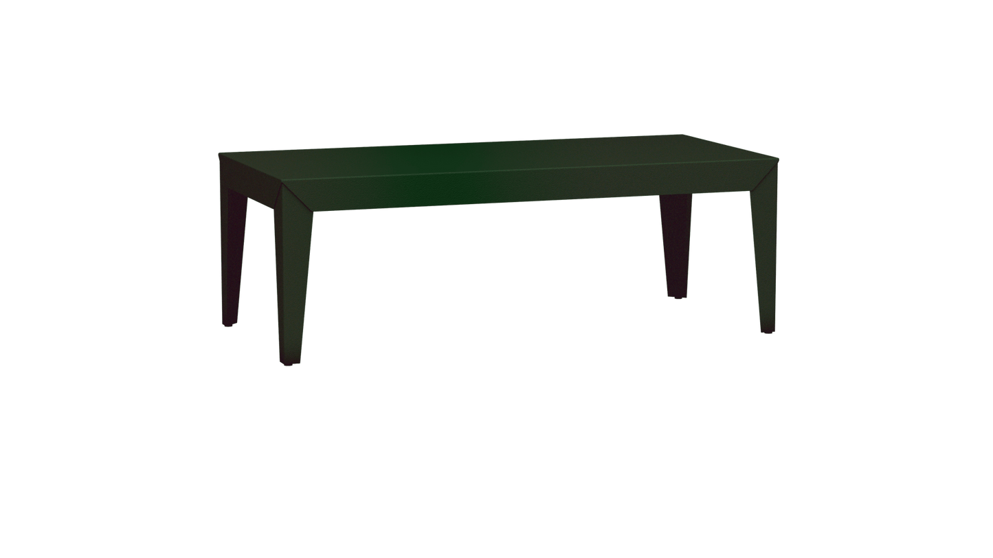 Table basse rectangulaire en aluminium 130cm Zef - MATIERE GRISE - La Maison MilanaiseFuselésJekyll 123
