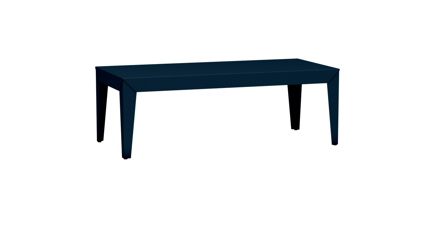 Table basse rectangulaire en aluminium 130cm Zef - MATIERE GRISE - La Maison MilanaiseFuselésDenim 007