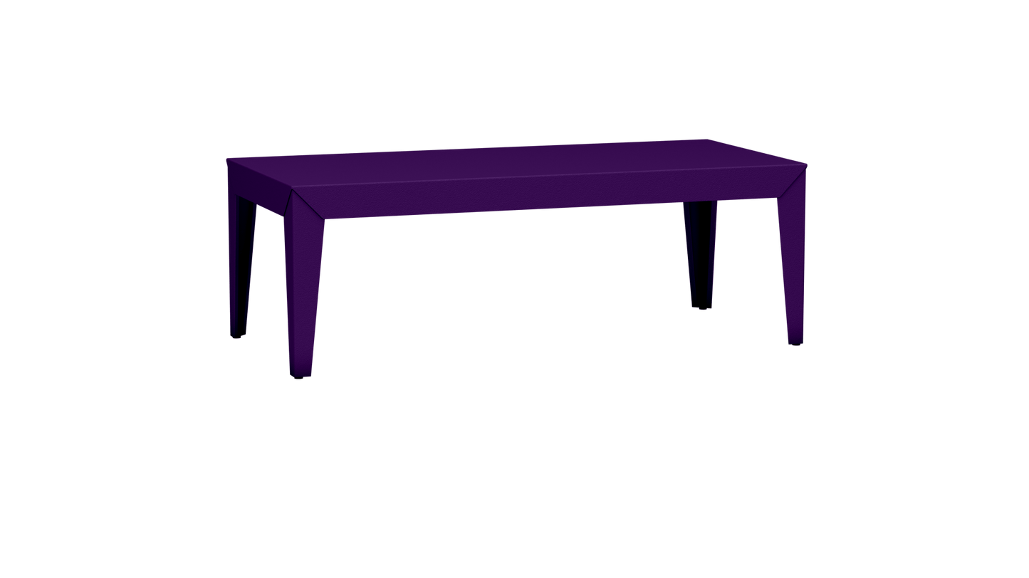 Table basse rectangulaire en aluminium 130cm Zef - MATIERE GRISE - La Maison MilanaiseFuselésUltra Violet 172