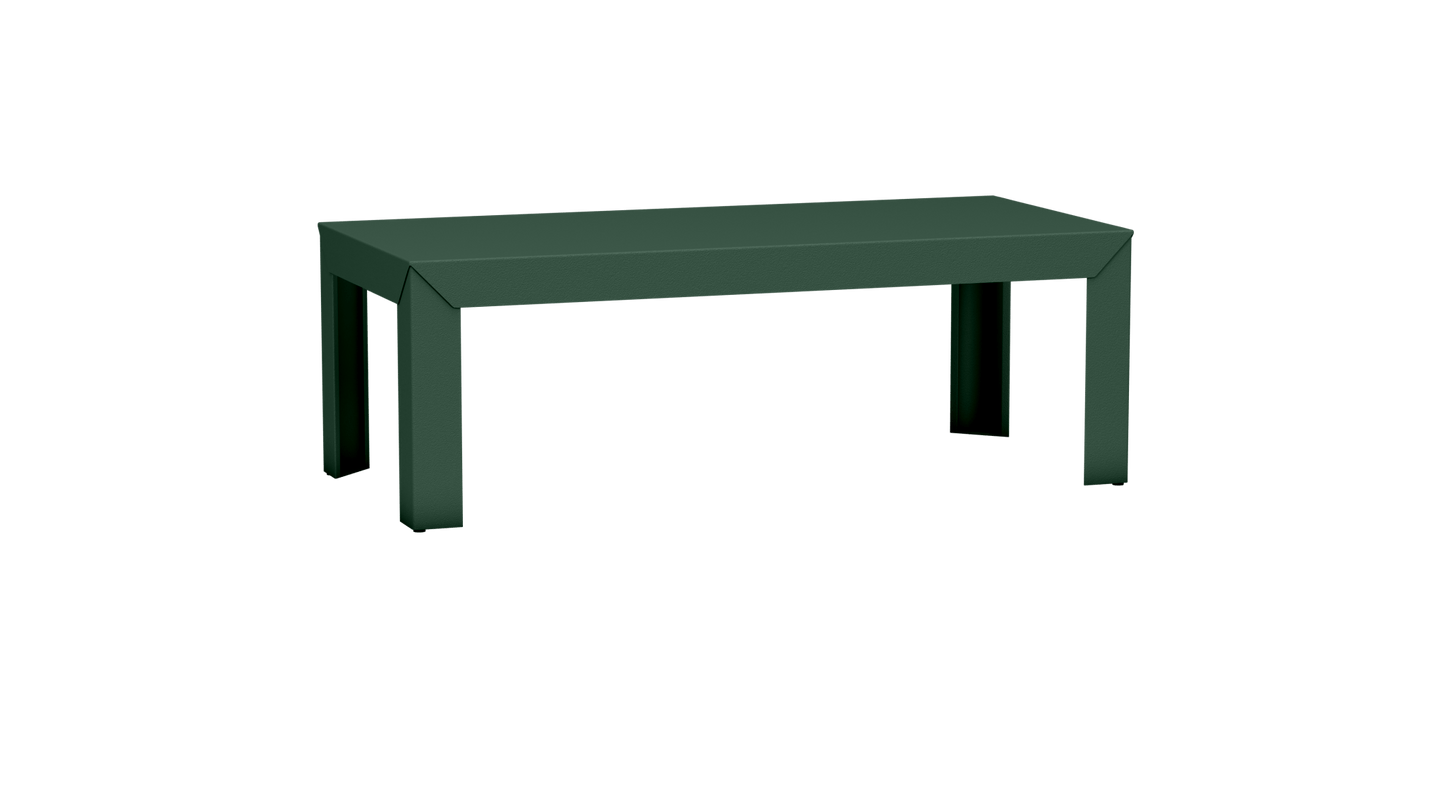 Table basse rectangulaire en aluminium 130cm Zef - MATIERE GRISE - La Maison MilanaiseDroitsOlive 121