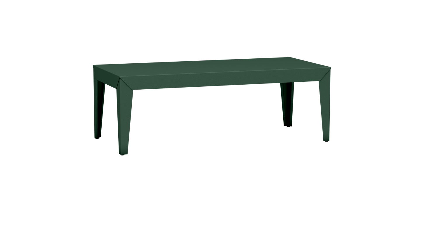 Table basse rectangulaire en aluminium 130cm Zef - MATIERE GRISE - La Maison MilanaiseFuselésOlive 121