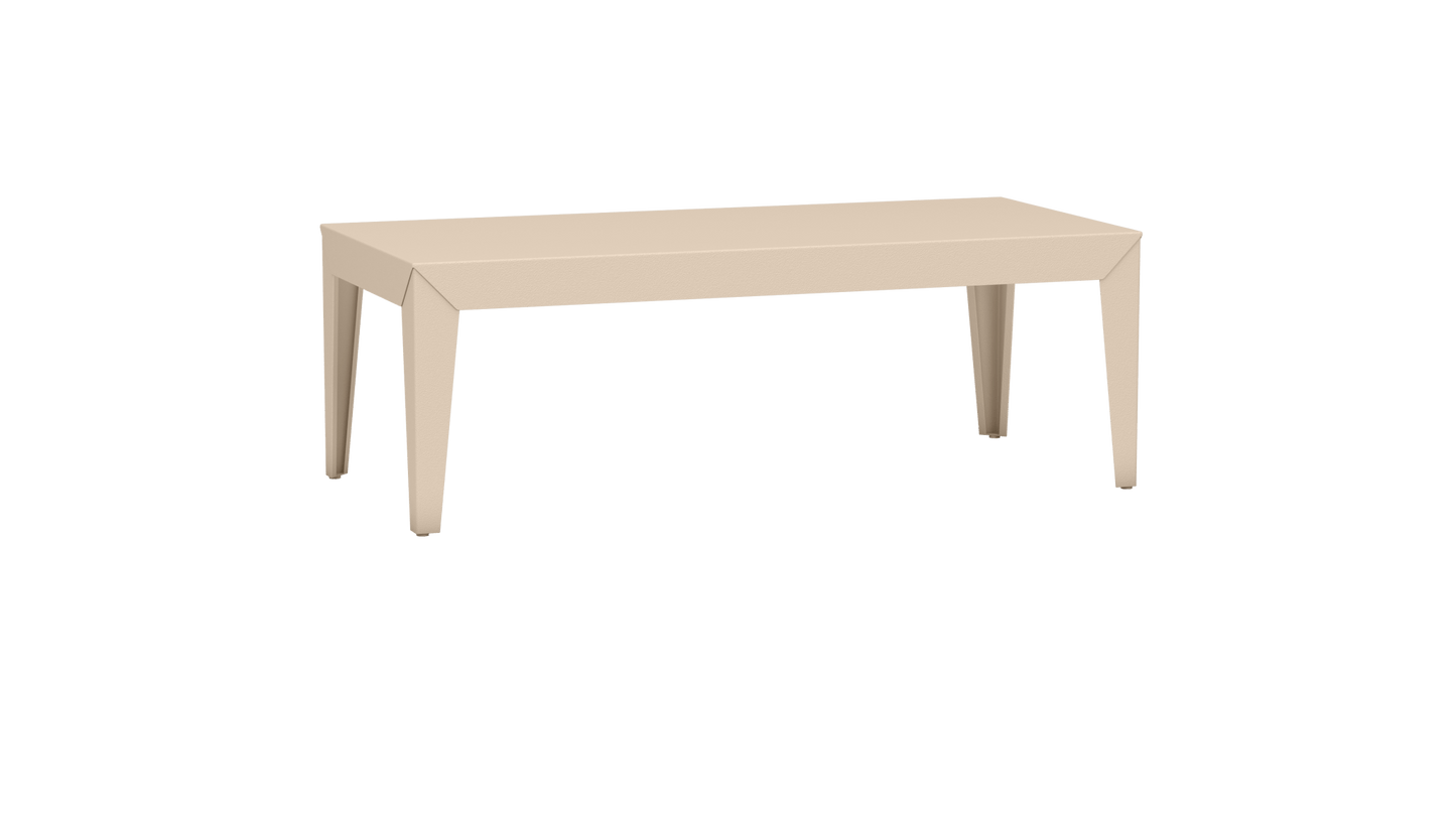 Table basse rectangulaire en aluminium 130cm Zef - MATIERE GRISE - La Maison MilanaiseFuselésEggshell 161