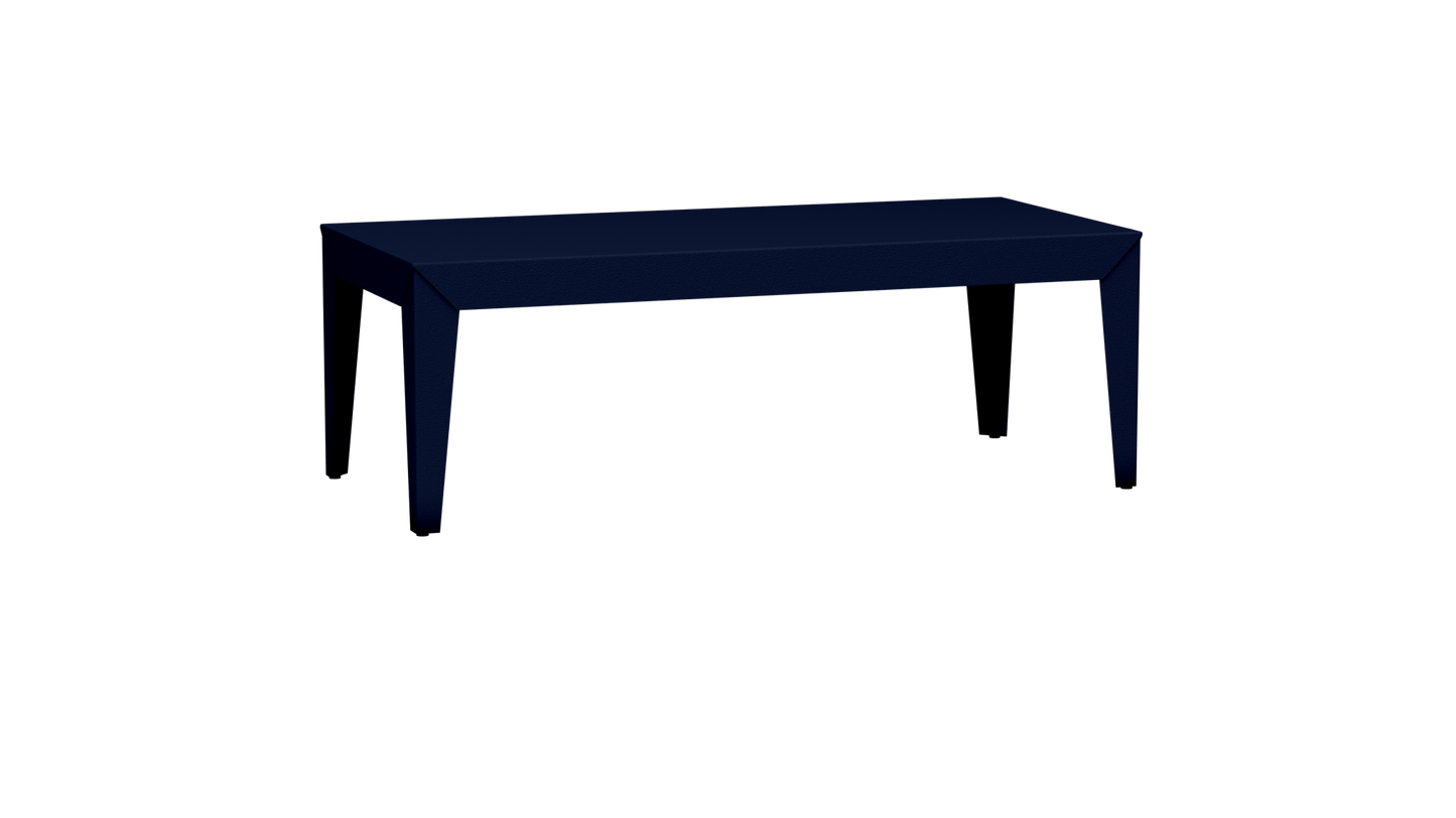 Table basse rectangulaire en aluminium 130cm Zef - MATIERE GRISE - La Maison MilanaiseFuselésNuit 114