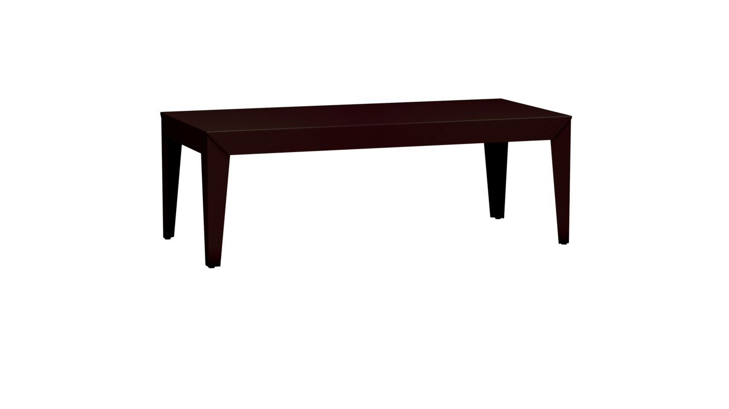 Table basse rectangulaire en aluminium 130cm Zef - MATIERE GRISE - La Maison MilanaiseFuselésViolet de Mars 171