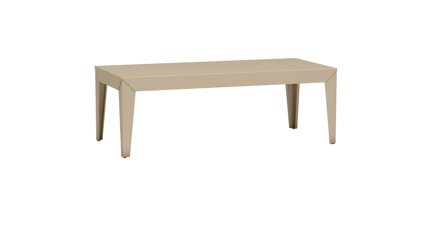 Table basse rectangulaire en aluminium 130cm Zef - MATIERE GRISE - La Maison MilanaiseFuselésCrème 190