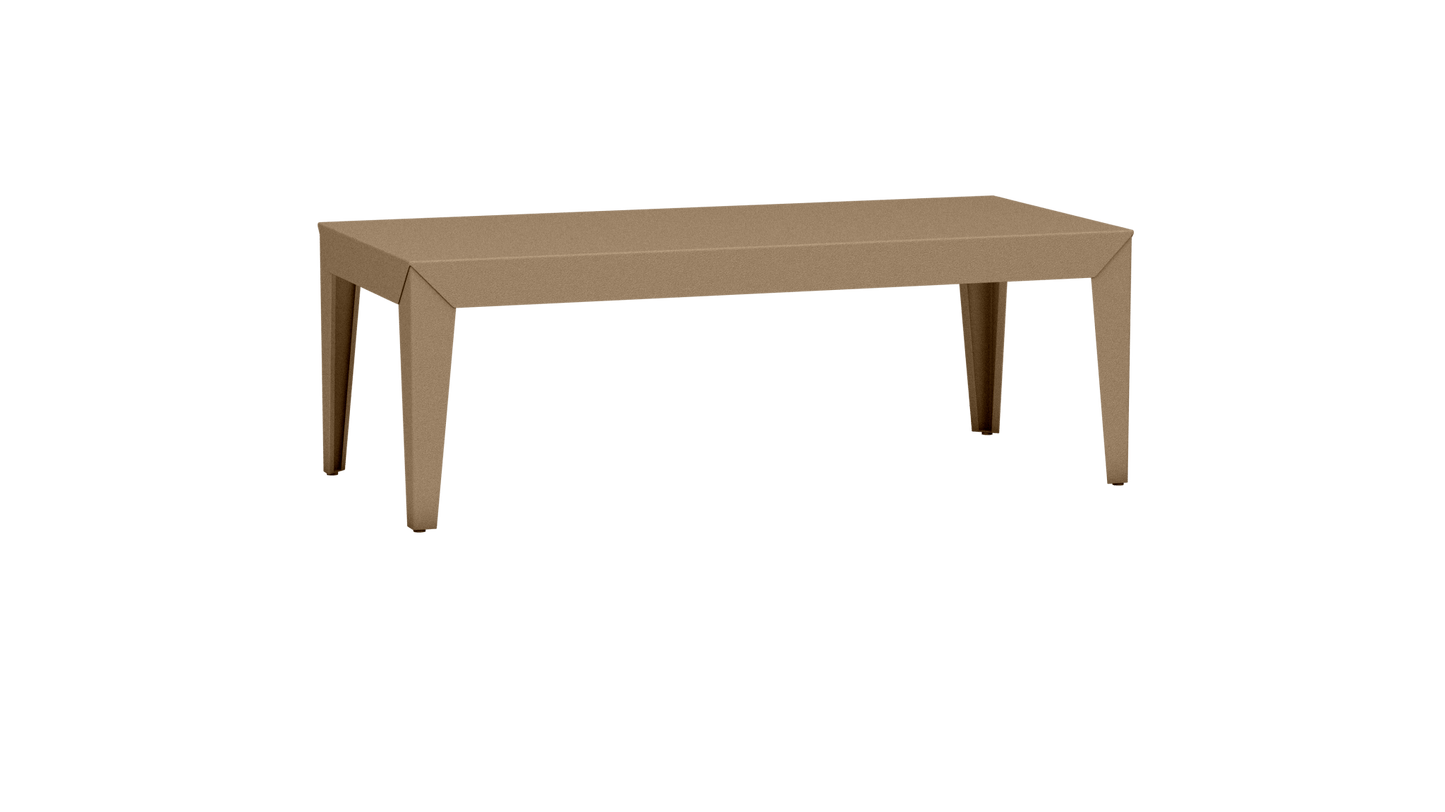 Table basse rectangulaire en aluminium 130cm Zef - MATIERE GRISE - La Maison MilanaiseFuselésSable 018