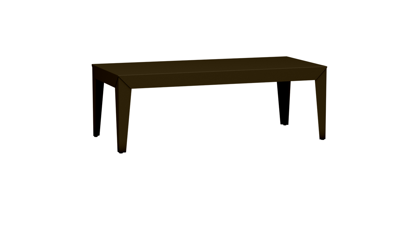 Table basse rectangulaire en aluminium 130cm Zef - MATIERE GRISE - La Maison MilanaiseFuselésBronze 181
