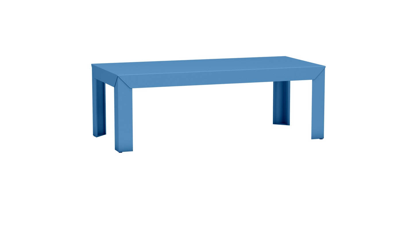 Table basse rectangulaire en aluminium 130cm Zef - MATIERE GRISE - La Maison MilanaiseDroitsAzur 111
