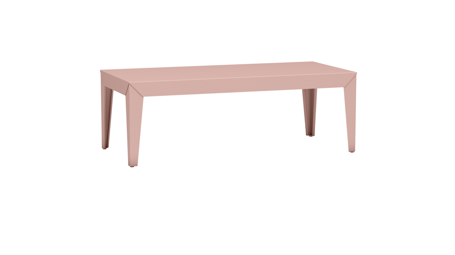 Table basse rectangulaire en aluminium 130cm Zef - MATIERE GRISE - La Maison MilanaiseFuselésBaby pink 162