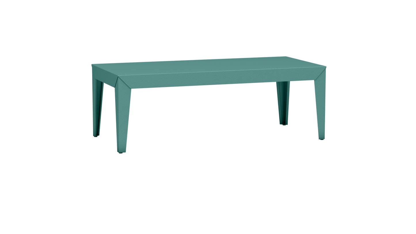 Table basse rectangulaire en aluminium 130cm Zef - MATIERE GRISE - La Maison MilanaiseFuselésCeladon 006