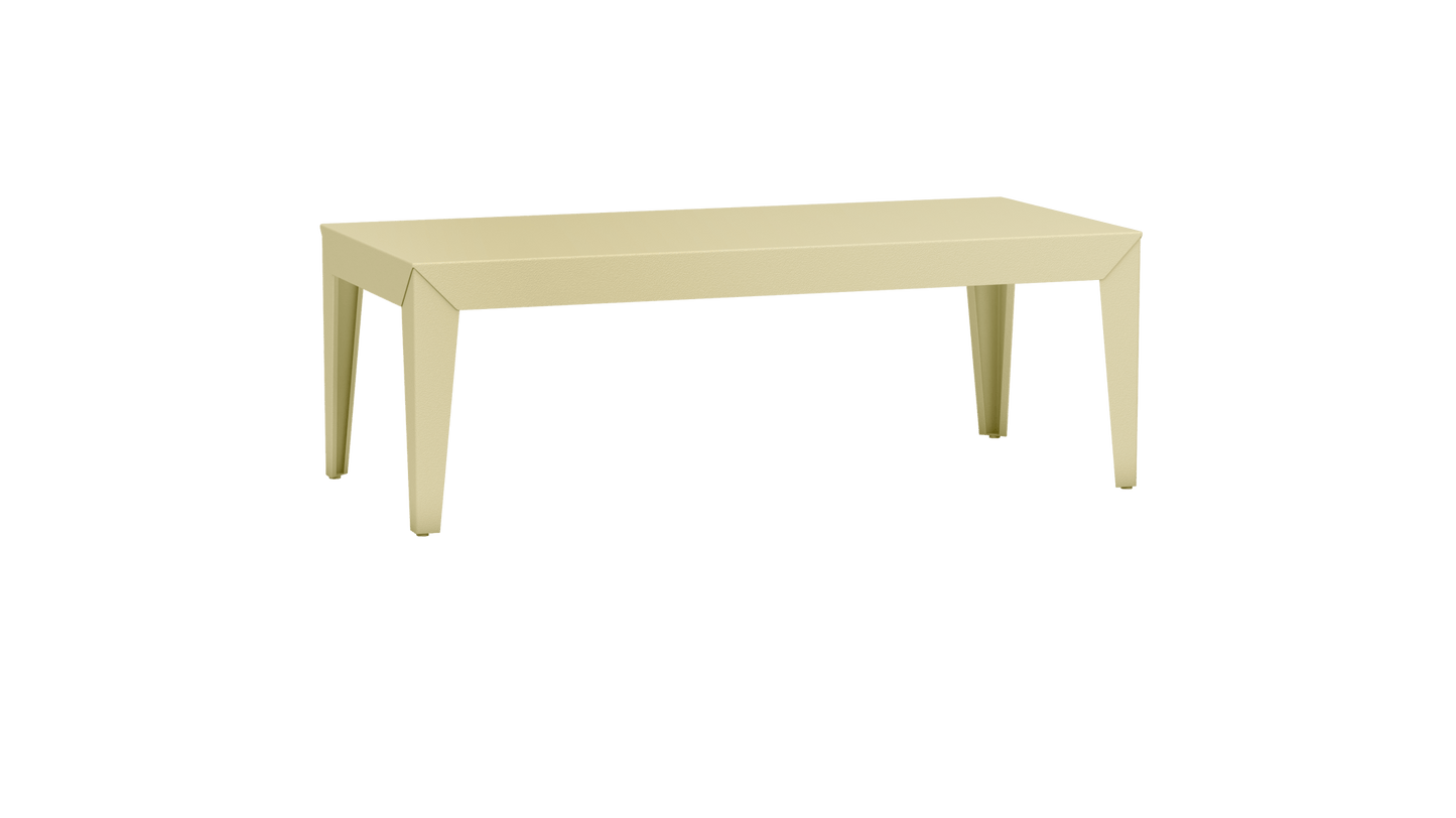 Table basse rectangulaire en aluminium 130cm Zef - MATIERE GRISE - La Maison MilanaiseFuselésChampagne 231