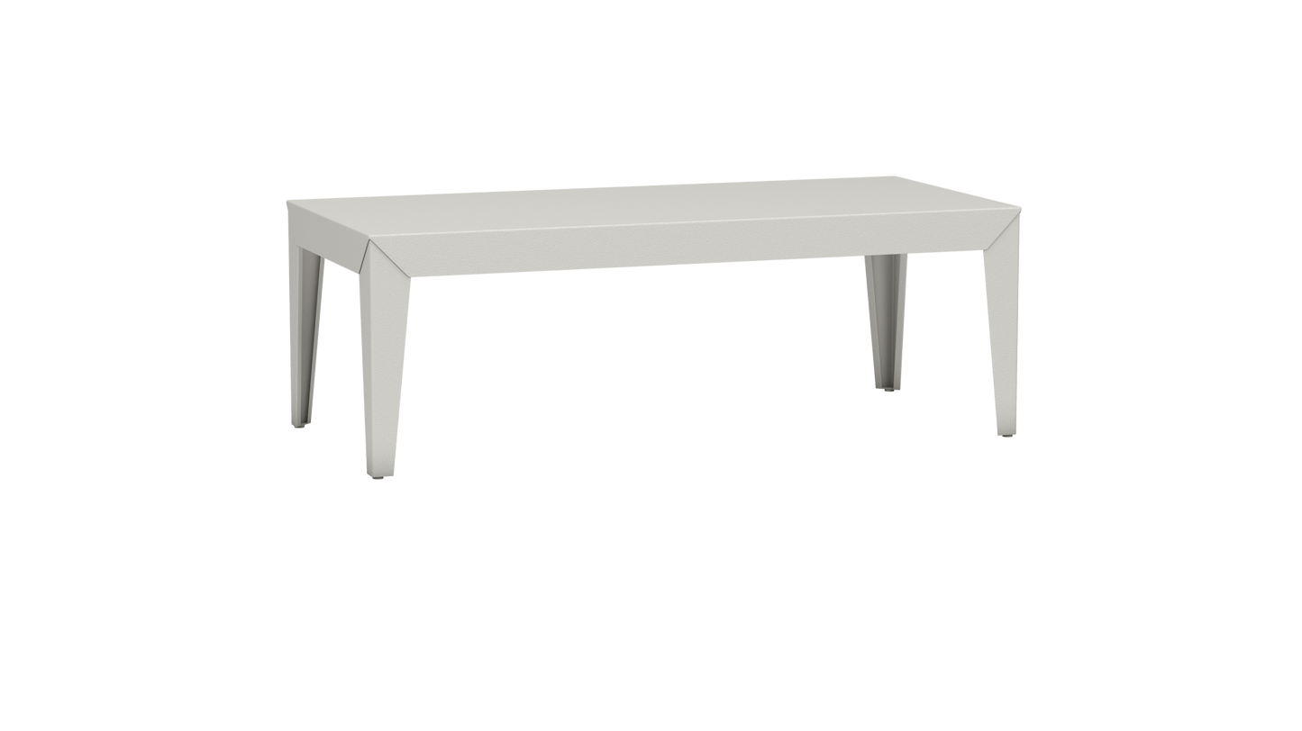 Table basse rectangulaire en aluminium 130cm Zef - MATIERE GRISE - La Maison MilanaiseFuselésCraie 023