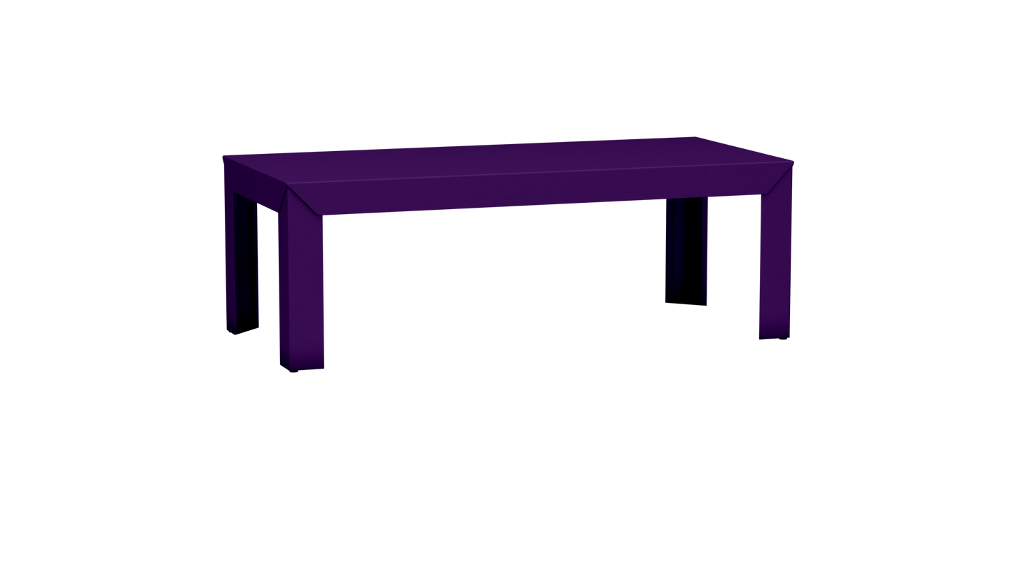 Table basse rectangulaire en aluminium 130cm Zef - MATIERE GRISE - La Maison MilanaiseDroitsUltra Violet 172