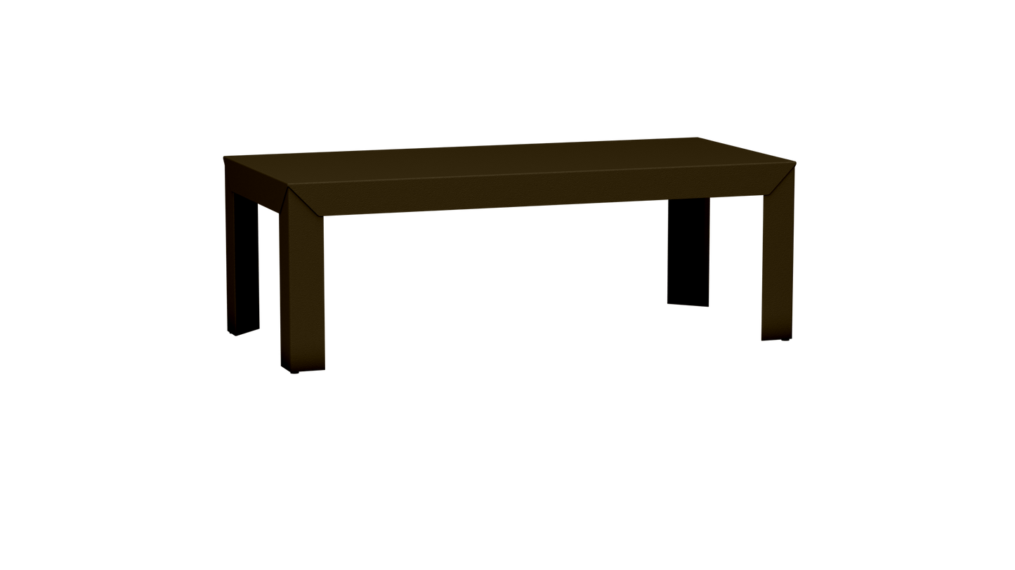 Table basse rectangulaire en aluminium 130cm Zef - MATIERE GRISE - La Maison MilanaiseDroitsBronze 181