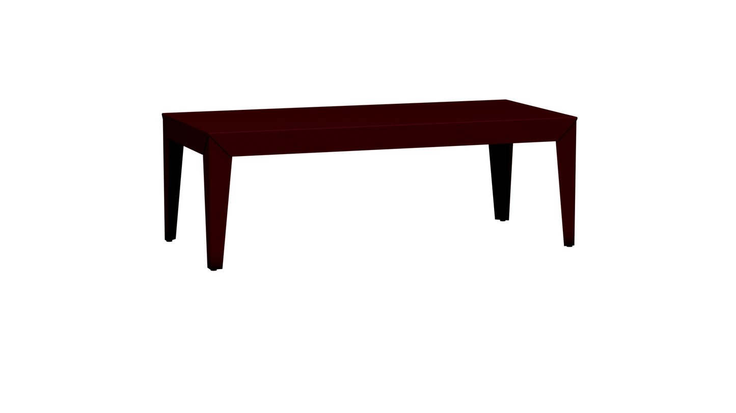 Table basse rectangulaire en aluminium 130cm Zef - MATIERE GRISE - La Maison MilanaiseFuselésBourgogne 153
