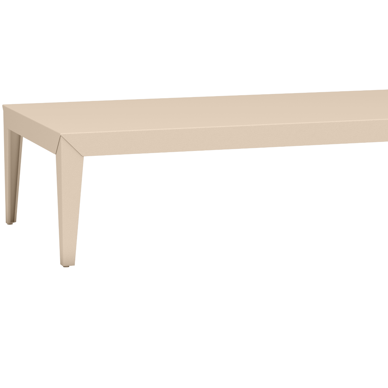 Table basse rectangulaire en aluminium 180cm Zef - MATIERE GRISE - La Maison MilanaiseFuselésEggshell 161