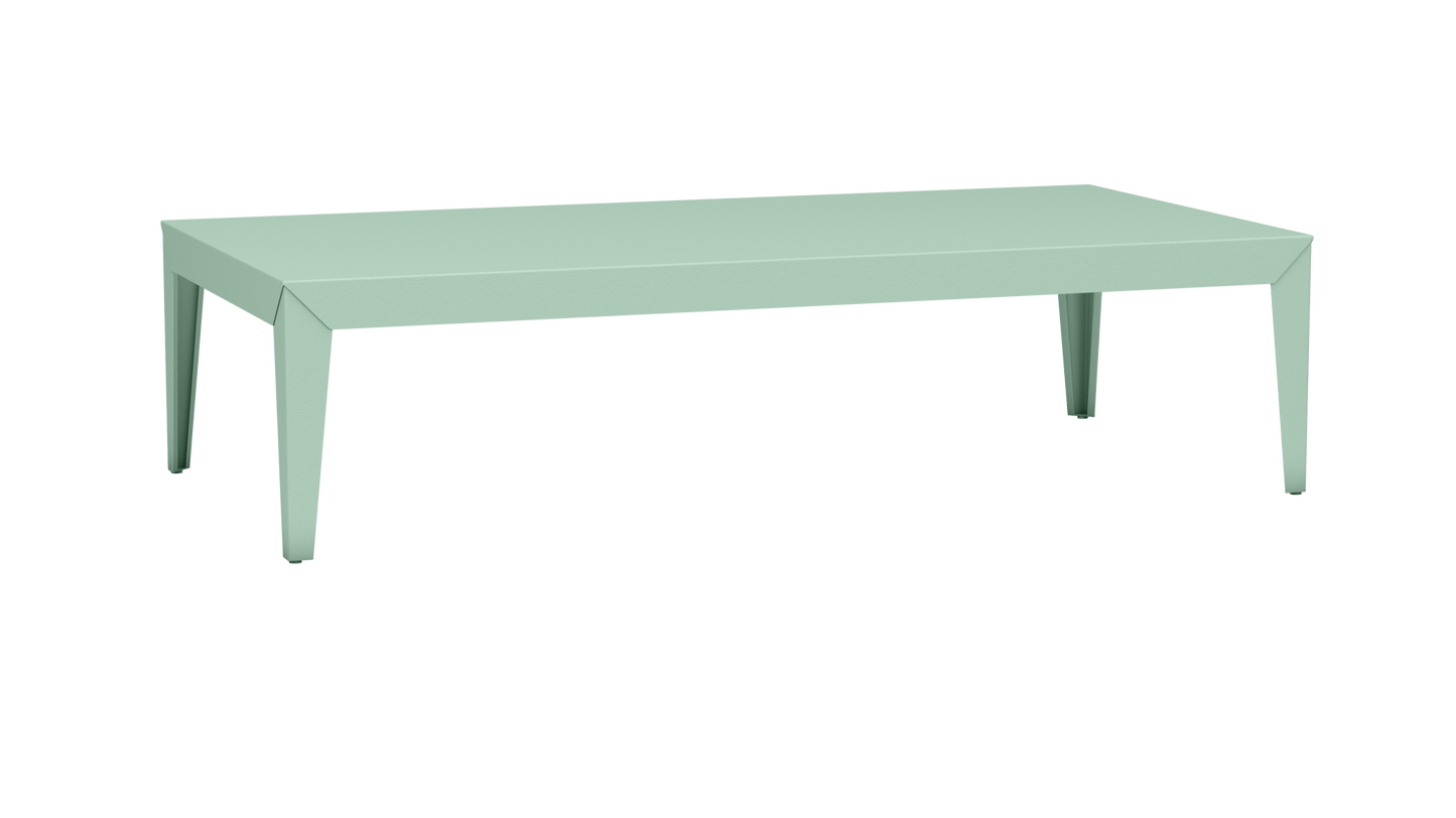 Table basse rectangulaire en aluminium 180cm Zef - MATIERE GRISE - La Maison MilanaiseFuselésVert d'eau 120