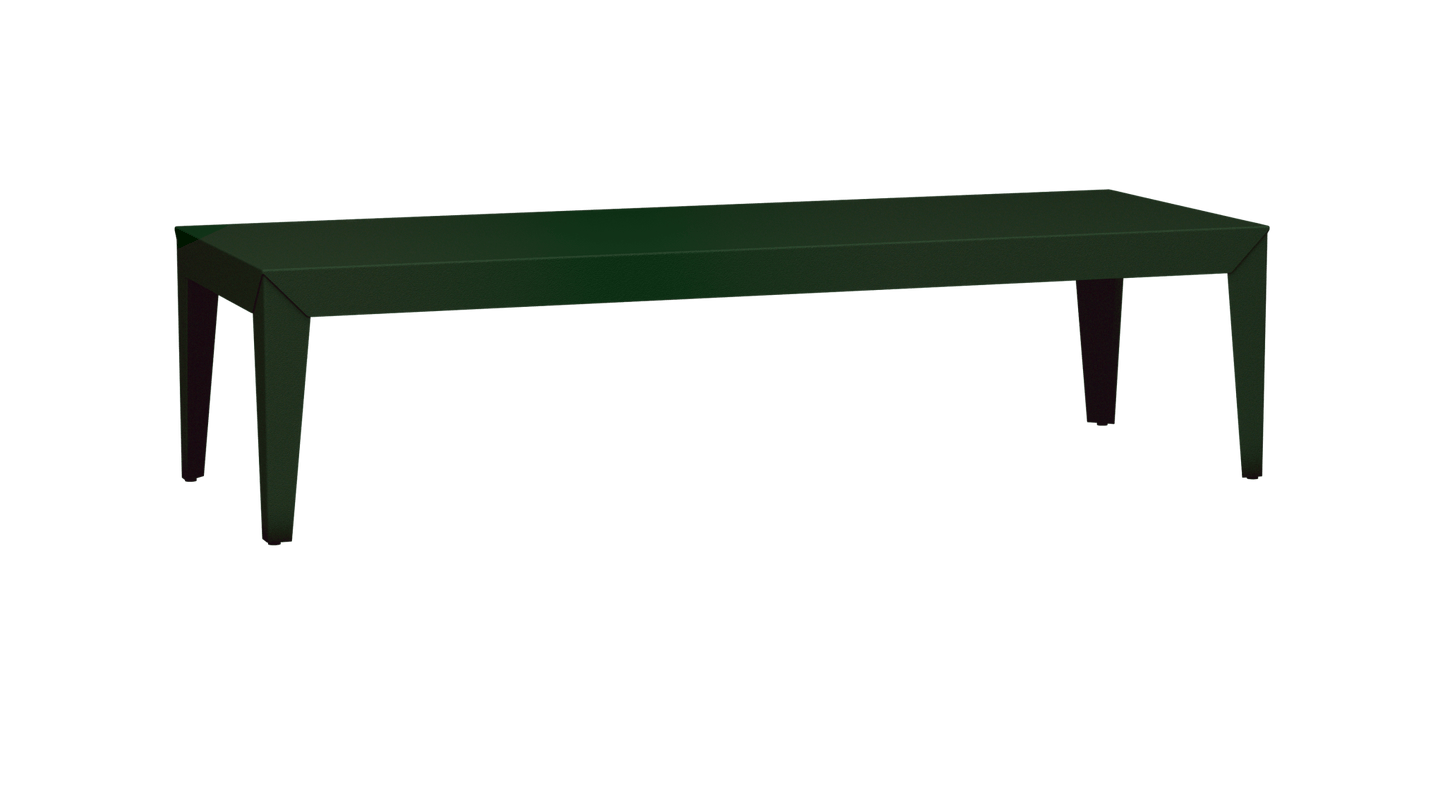 Table basse rectangulaire en aluminium 180cm Zef - MATIERE GRISE - La Maison MilanaiseFuselésJekyll 123