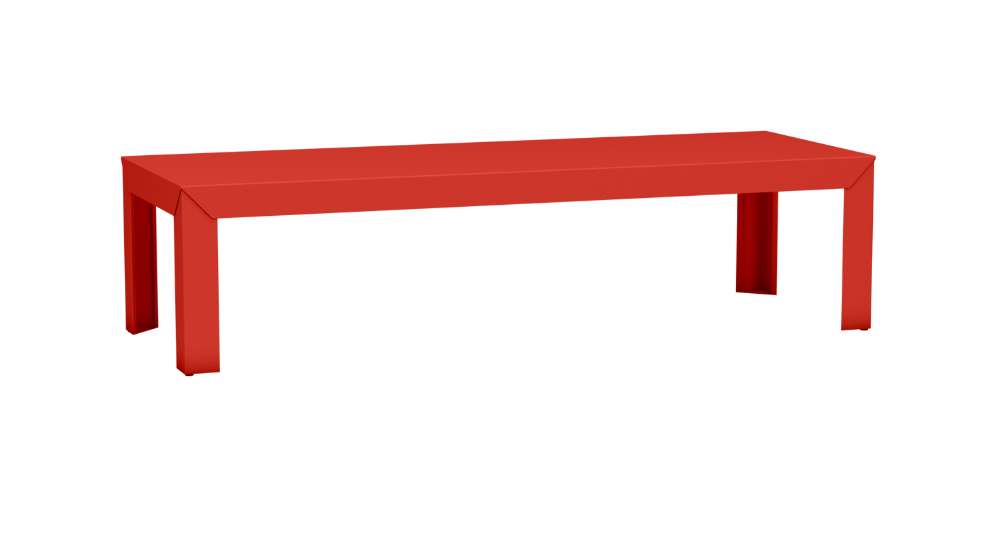Table basse rectangulaire en aluminium 180cm Zef - MATIERE GRISE - La Maison MilanaiseDroitsPêche 143