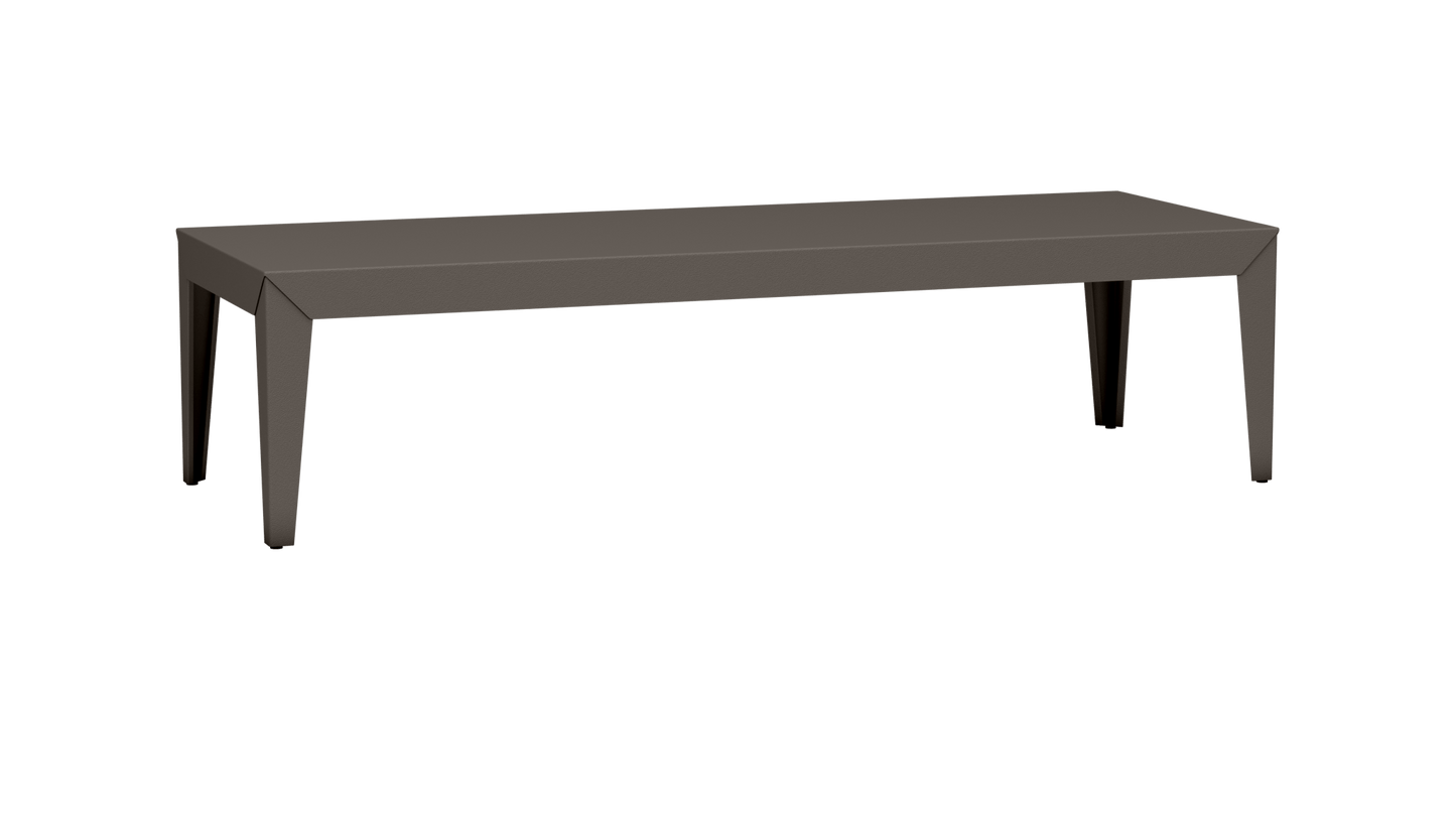 Table basse rectangulaire en aluminium 180cm Zef - MATIERE GRISE - La Maison MilanaiseFuselésTaupe 192