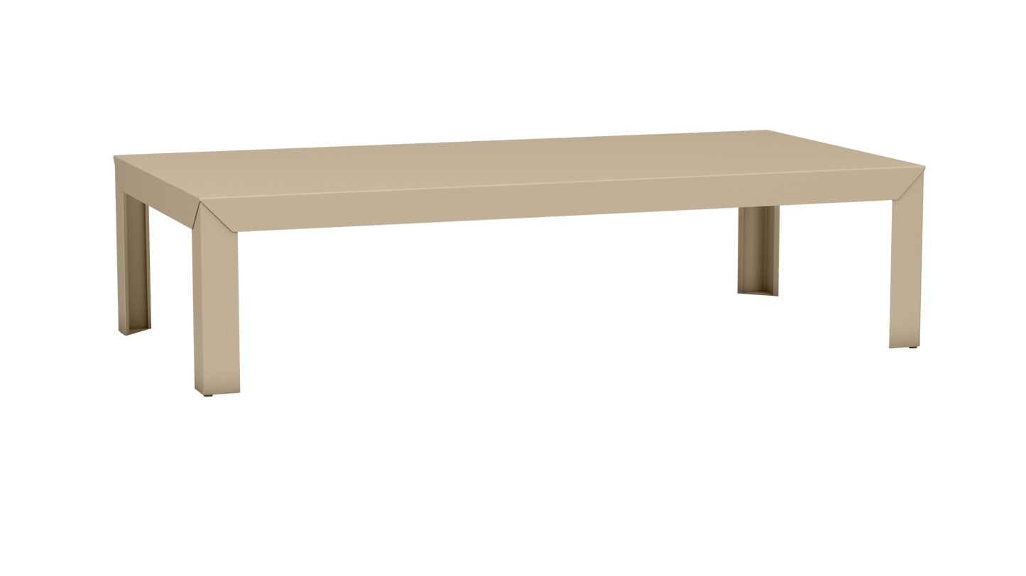 Table basse rectangulaire en aluminium 180cm Zef - MATIERE GRISE - La Maison MilanaiseDroitsCrème 190