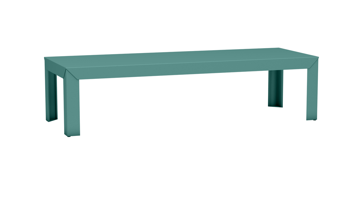 Table basse rectangulaire en aluminium 180cm Zef - MATIERE GRISE - La Maison MilanaiseDroitsCeladon 006