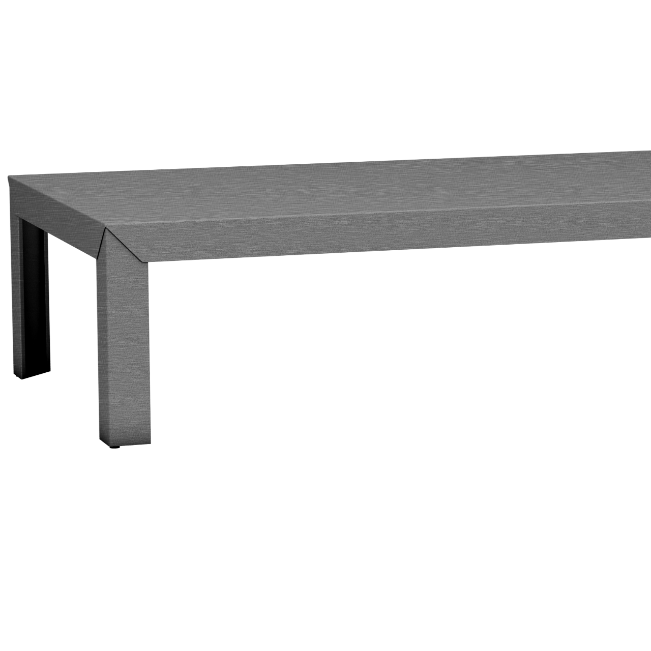 Table basse rectangulaire en aluminium 180cm Zef - MATIERE GRISE - La Maison MilanaiseDroitsBrut Vernis Brillant 020