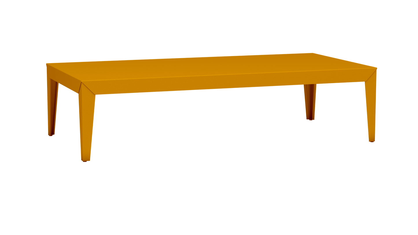 Table basse rectangulaire en aluminium 180cm Zef - MATIERE GRISE - La Maison MilanaiseFuselésSafran 131