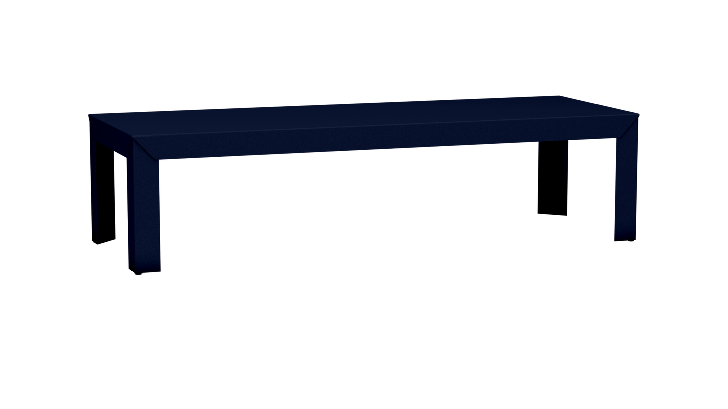 Table basse rectangulaire en aluminium 180cm Zef - MATIERE GRISE - La Maison MilanaiseDroitsNuit 114