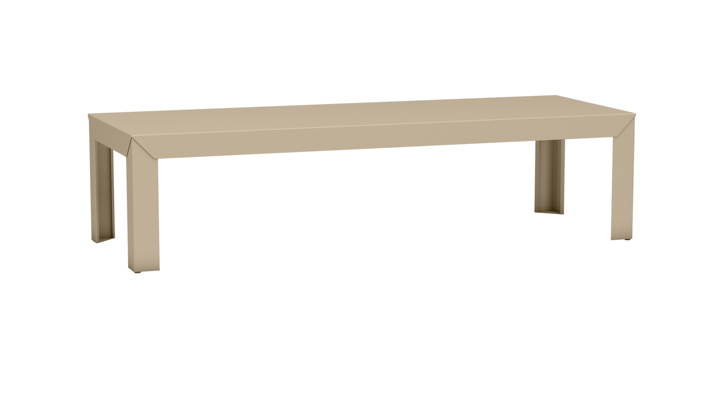 Table basse rectangulaire en aluminium 180cm Zef - MATIERE GRISE - La Maison MilanaiseDroitsCrème 190