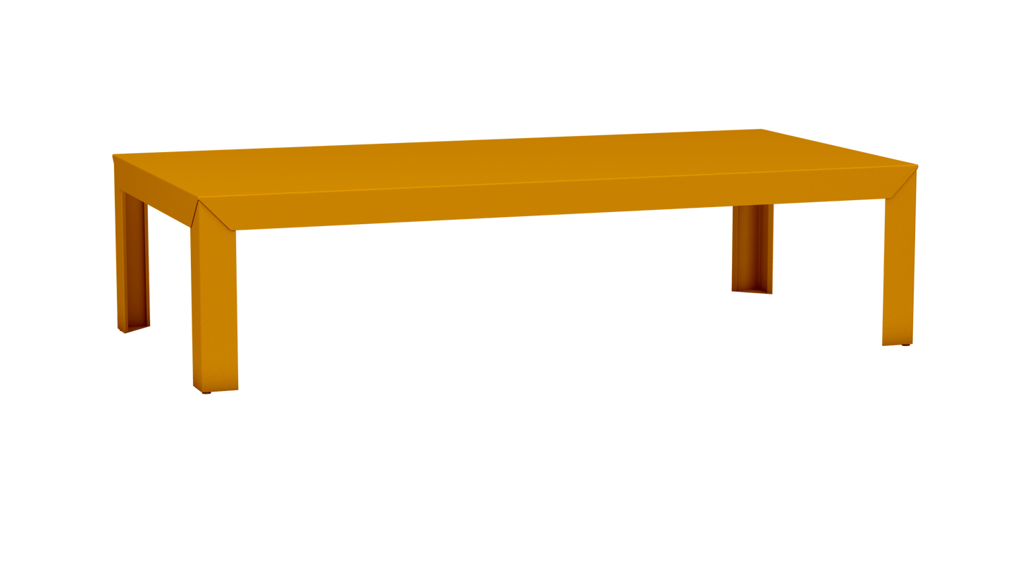Table basse rectangulaire en aluminium 180cm Zef - MATIERE GRISE - La Maison MilanaiseDroitsSafran 131