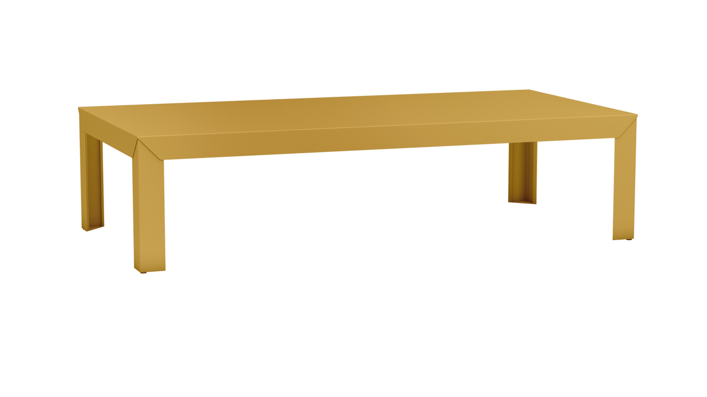 Table basse rectangulaire en aluminium 180cm Zef - MATIERE GRISE - La Maison MilanaiseDroitsLaiton 230