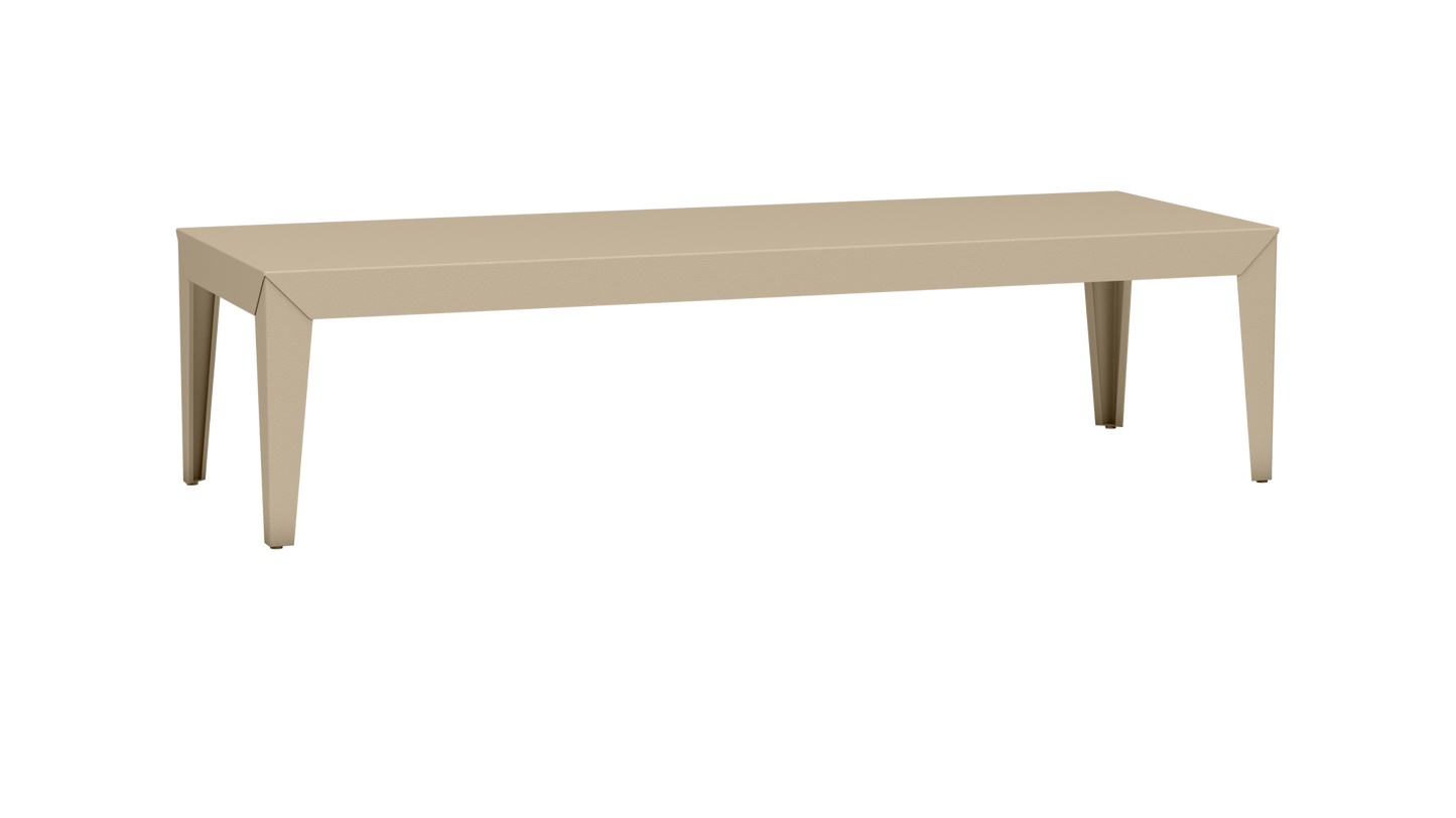 Table basse rectangulaire en aluminium 180cm Zef - MATIERE GRISE - La Maison MilanaiseFuselésCrème 190