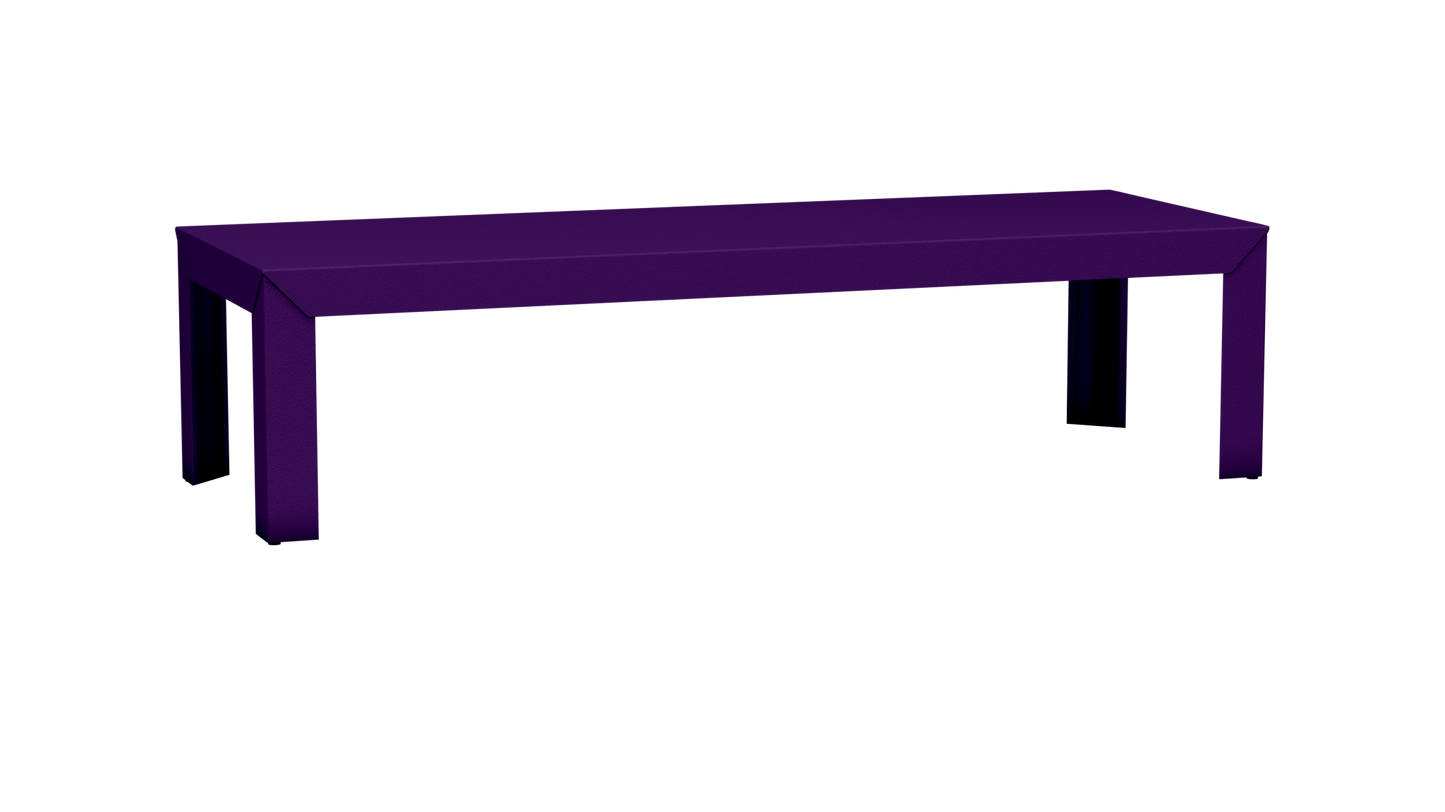 Table basse rectangulaire en aluminium 180cm Zef - MATIERE GRISE - La Maison MilanaiseDroitsUltra Violet 172