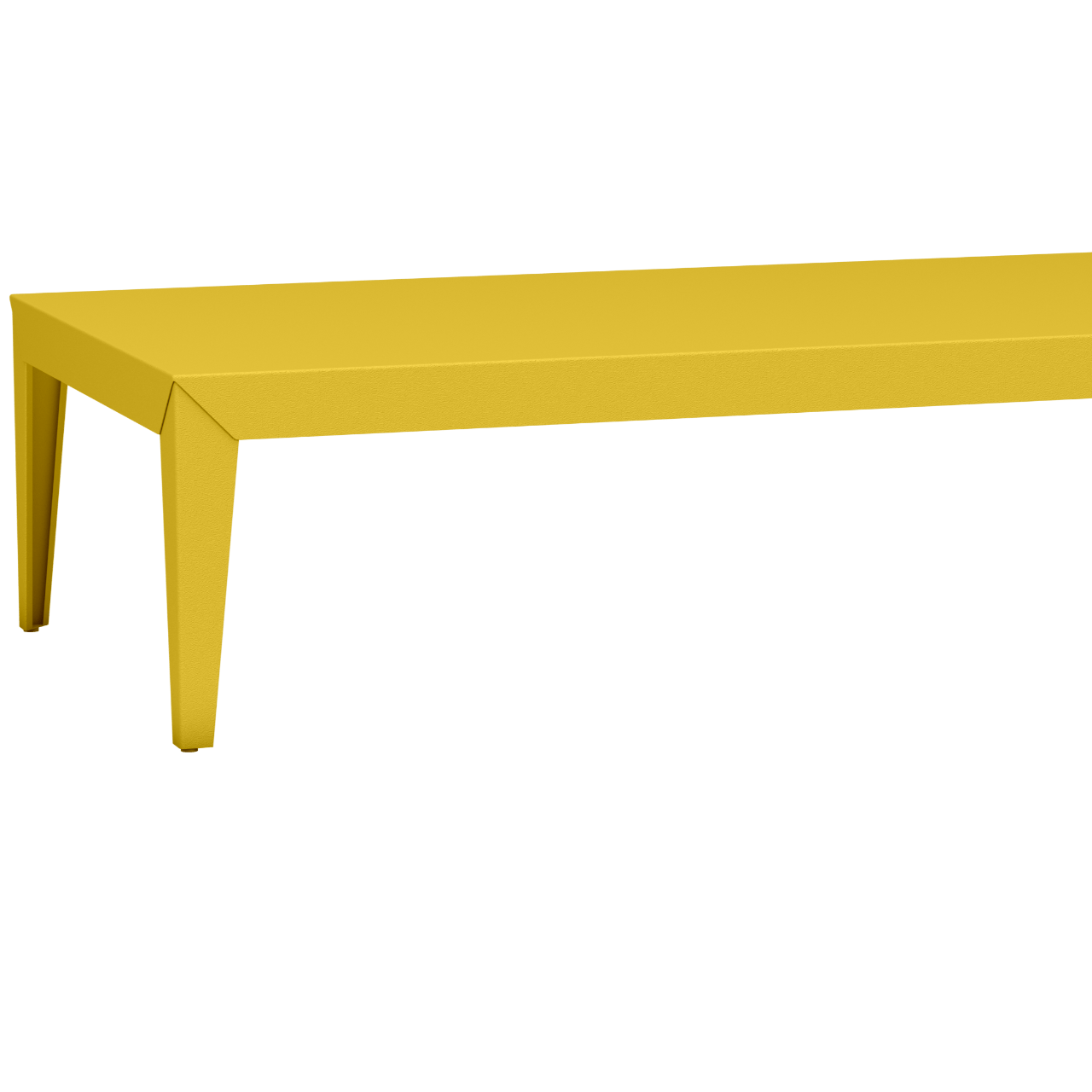 Table basse rectangulaire en aluminium 180cm Zef - MATIERE GRISE - La Maison MilanaiseFuselésPoussin 014