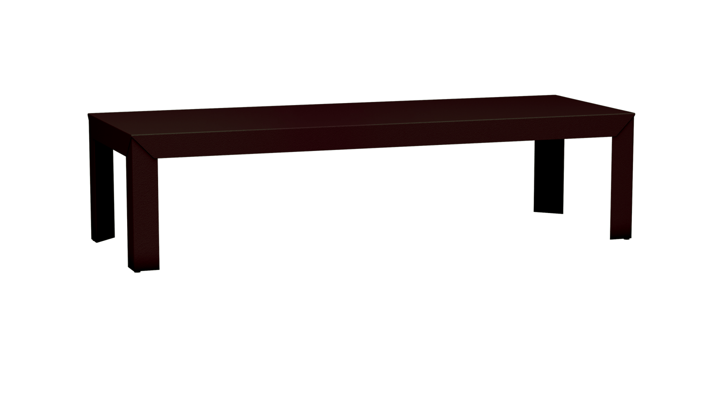 Table basse rectangulaire en aluminium 180cm Zef - MATIERE GRISE - La Maison MilanaiseDroitsViolet de Mars 171