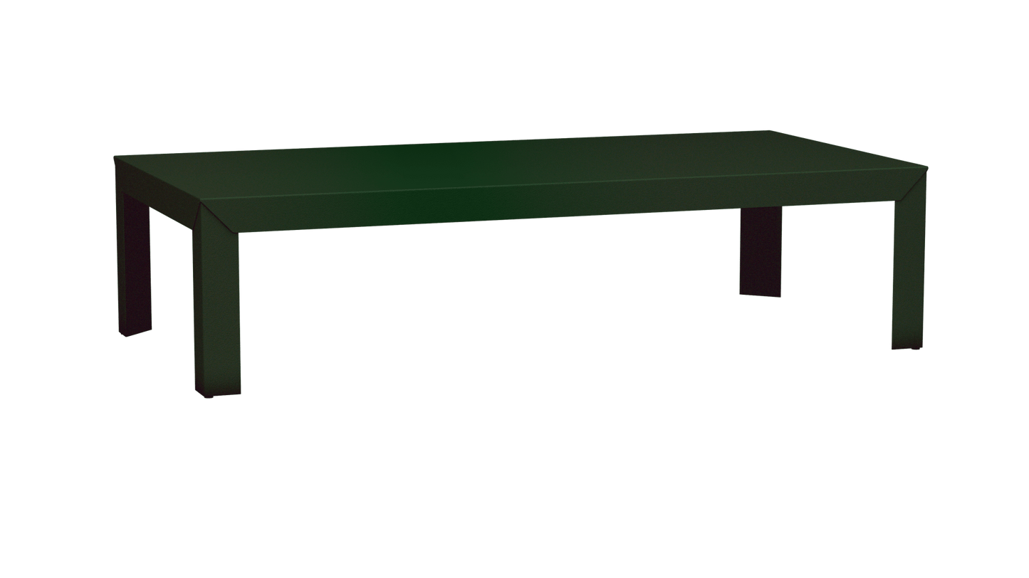 Table basse rectangulaire en aluminium 180cm Zef - MATIERE GRISE - La Maison MilanaiseDroitsJekyll 123