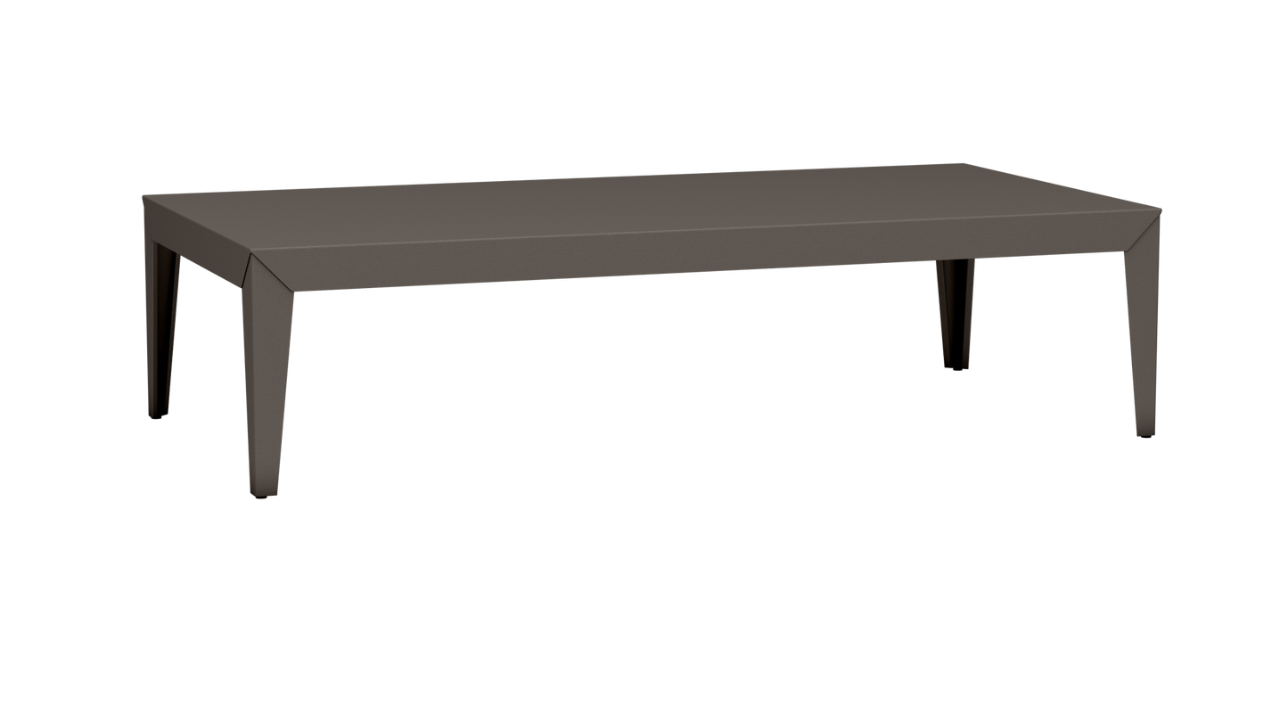 Table basse rectangulaire en aluminium 180cm Zef - MATIERE GRISE - La Maison MilanaiseFuselésTaupe 192