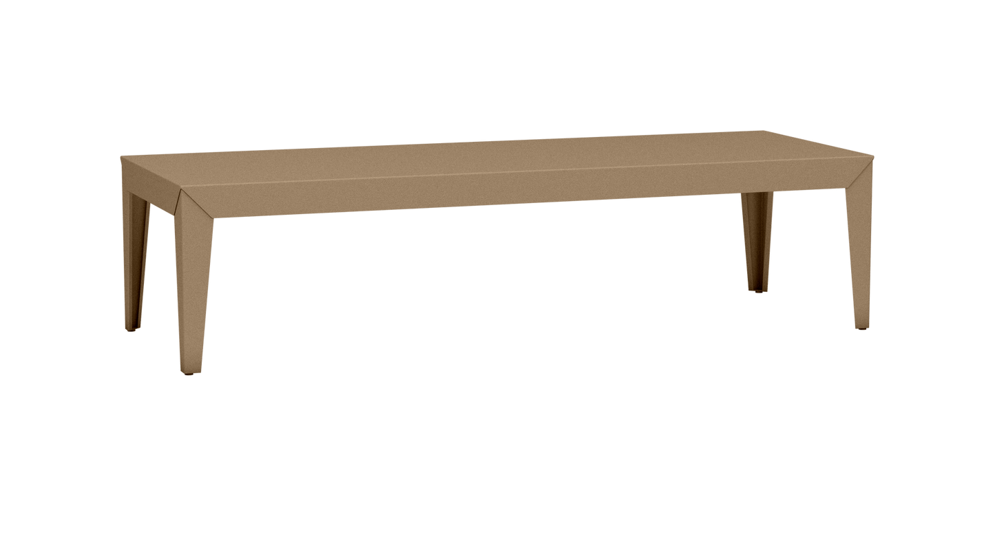 Table basse rectangulaire en aluminium 180cm Zef - MATIERE GRISE - La Maison MilanaiseFuselésSable 018