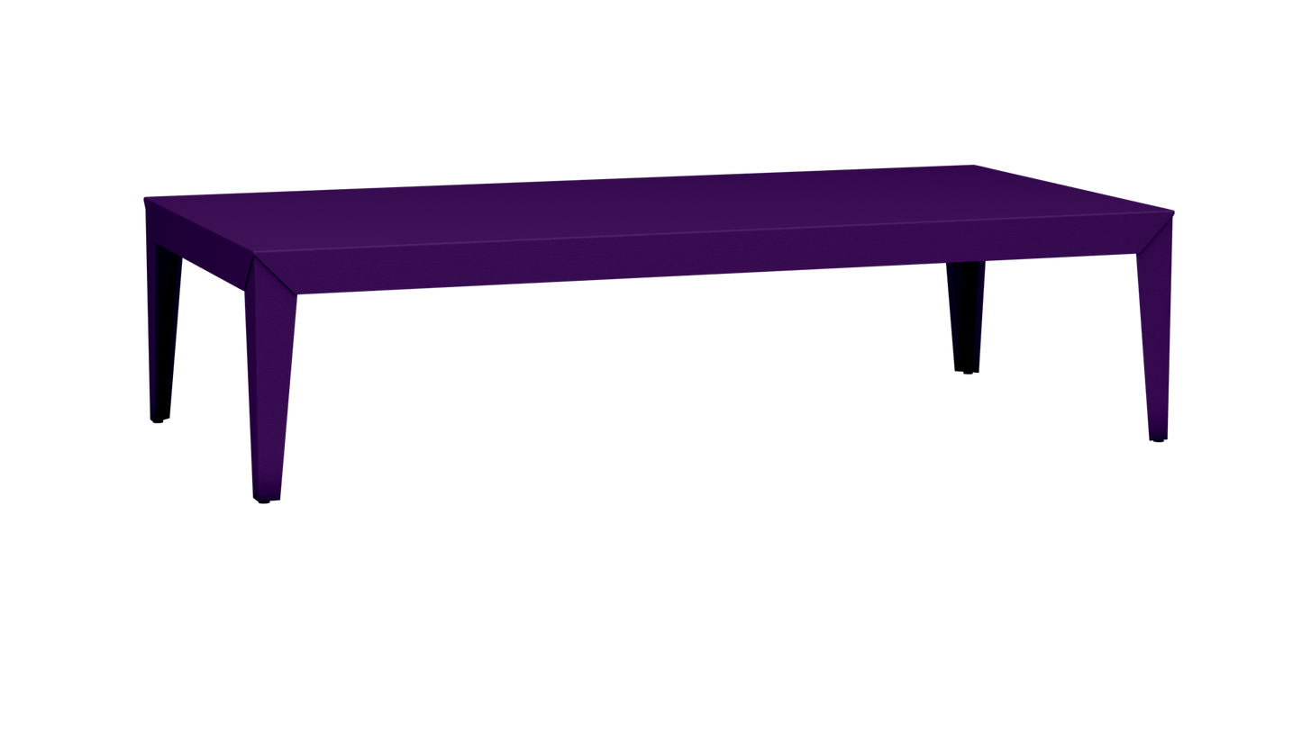 Table basse rectangulaire en aluminium 180cm Zef - MATIERE GRISE - La Maison MilanaiseFuselésUltra Violet 172