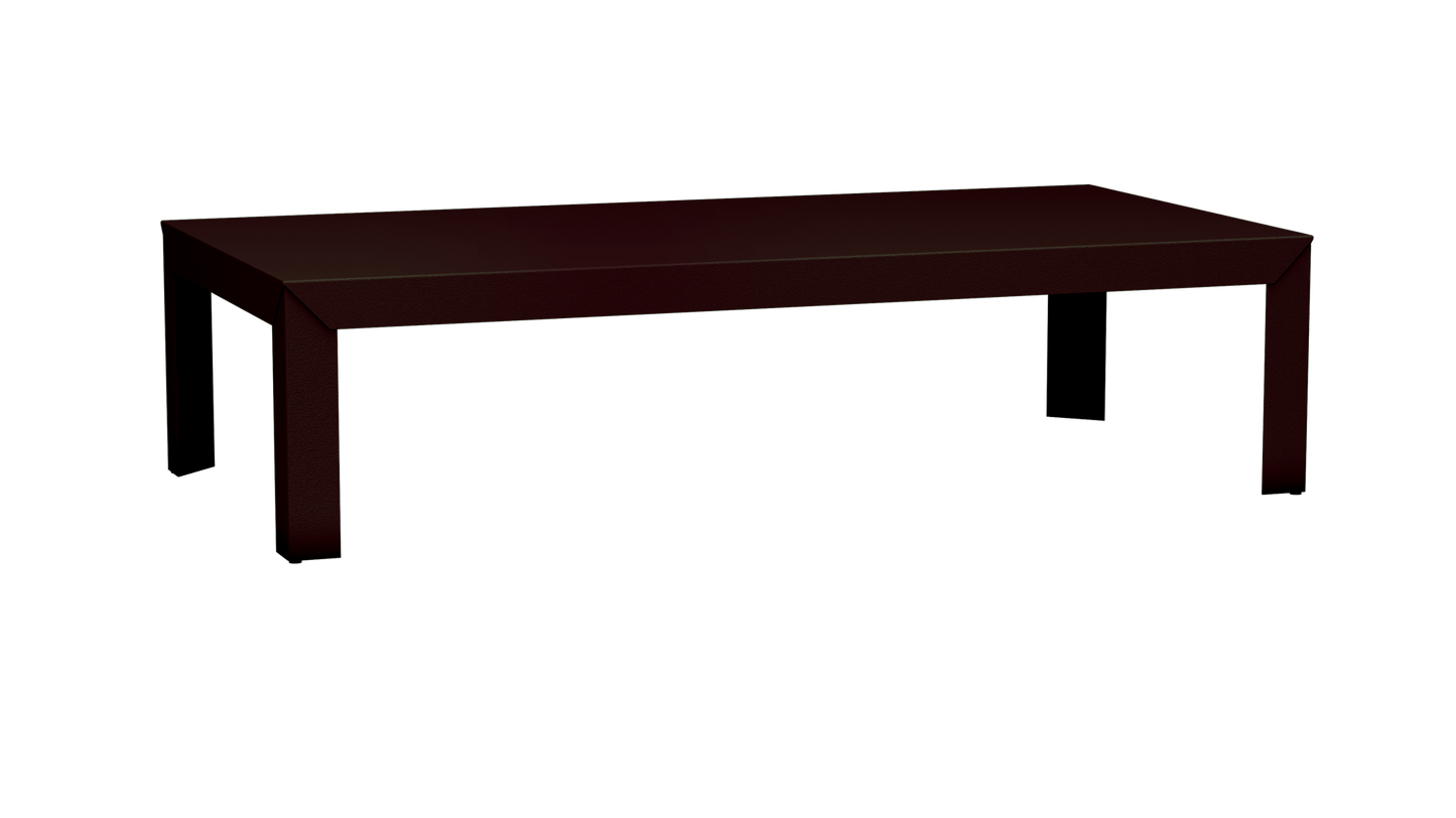 Table basse rectangulaire en aluminium 180cm Zef - MATIERE GRISE - La Maison MilanaiseDroitsViolet de Mars 171